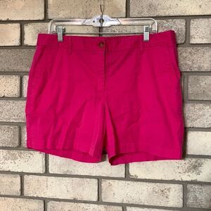 Talbots Girlfriend Shorts 14P -- Bright Pink